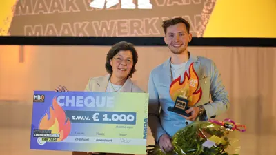 Peter Van De Wolfshaar Wint Studentenondernemersverkiezing MBO Amersfoort 2026